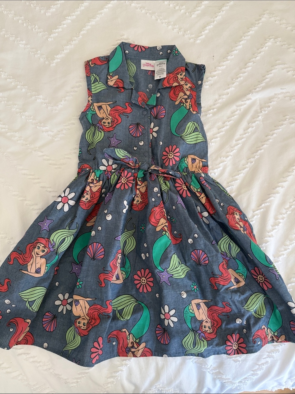 Ariel Little Mermaid Sleeveless Dress
